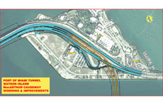 Port of Miami Tunnel Project - watson island map