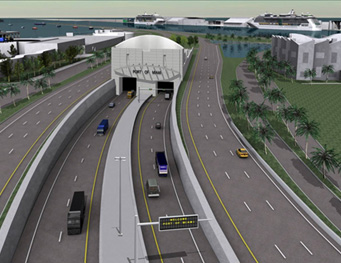 Port of Miami Tunnel Project Rendering